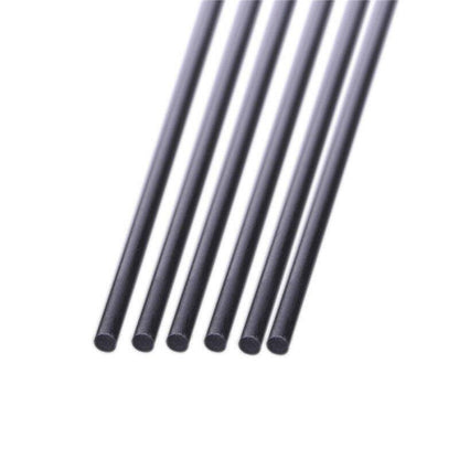 10pcs 0.8mm Diameter 500mm Length Carbon Fiber Rods Matte Surface