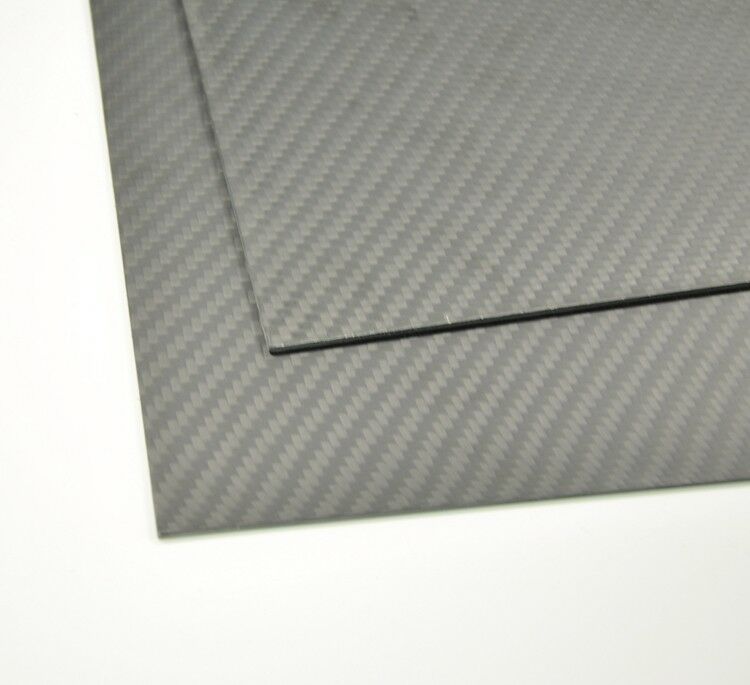 250mmx250mmx2mm  Carbon Fiber Plate/Panel/Sheet  Matte Surface 2mm thickness