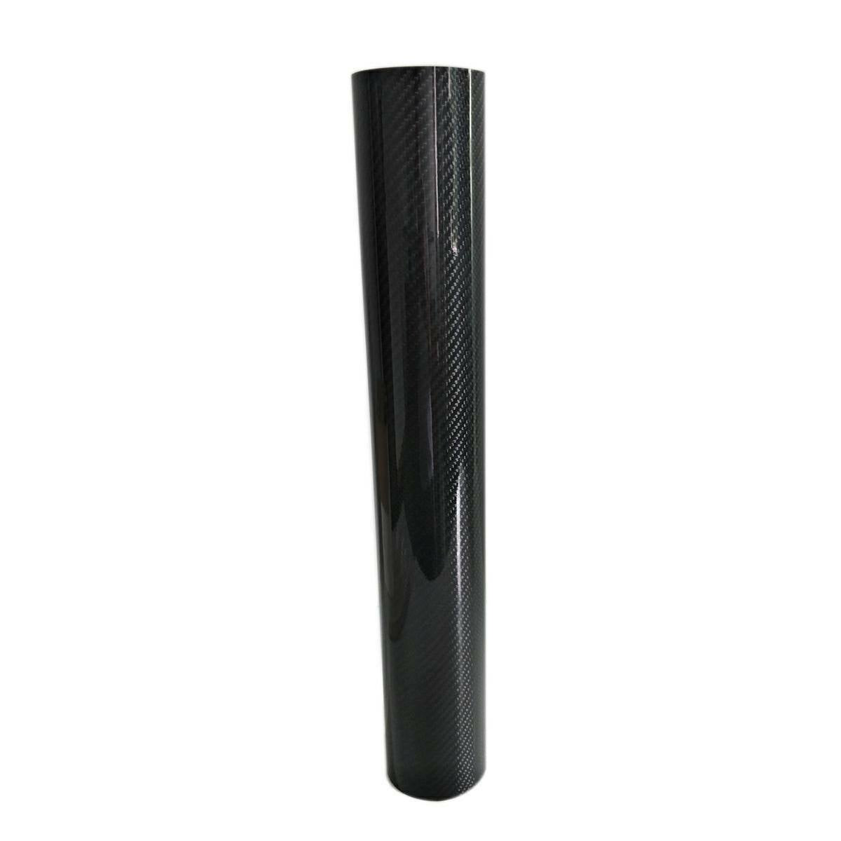1pc 76mm*80mm*500mm Roll Wrapped Carbon Fiber Tube 3K Plain Weave Glossy Surface