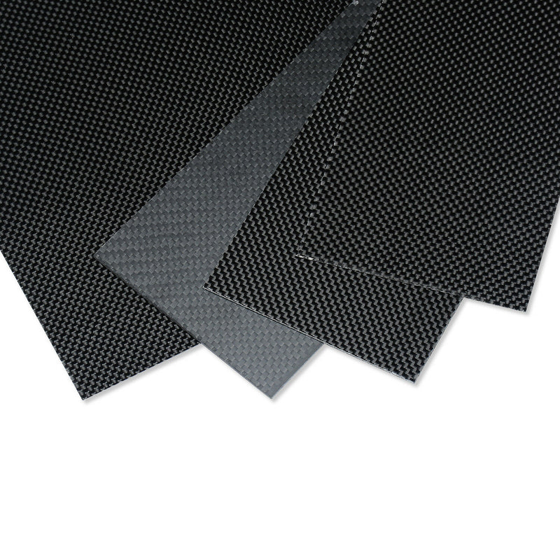 250mmx500mmx1mm Carbon Fiber Plate/Panel/Sheet 3K Plain Weave High Glossy 1mm TK