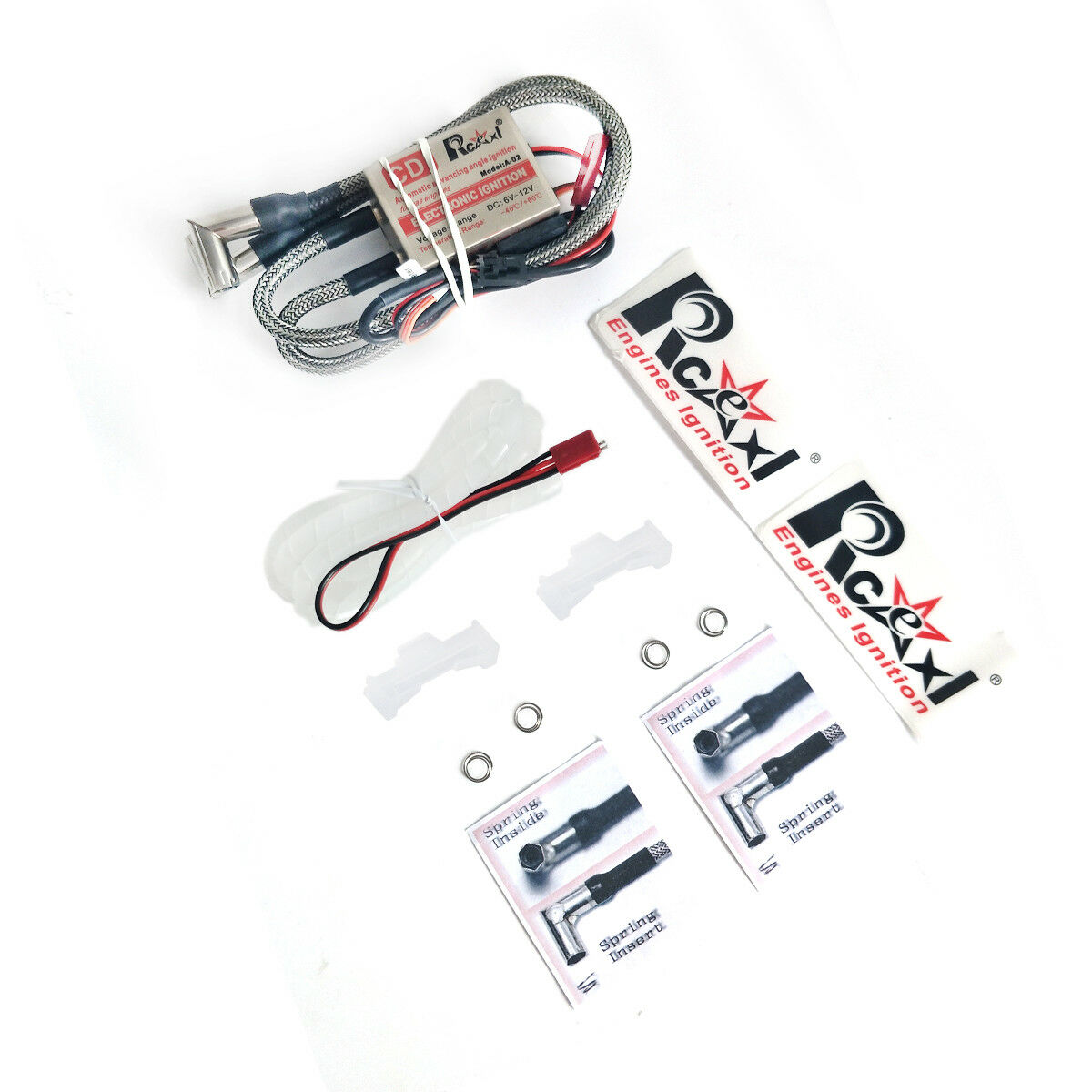 RCEXL LV Type Electric Twin Ignition CDI for ME8 1/4 -32 90Degree w/ Hall Sensor