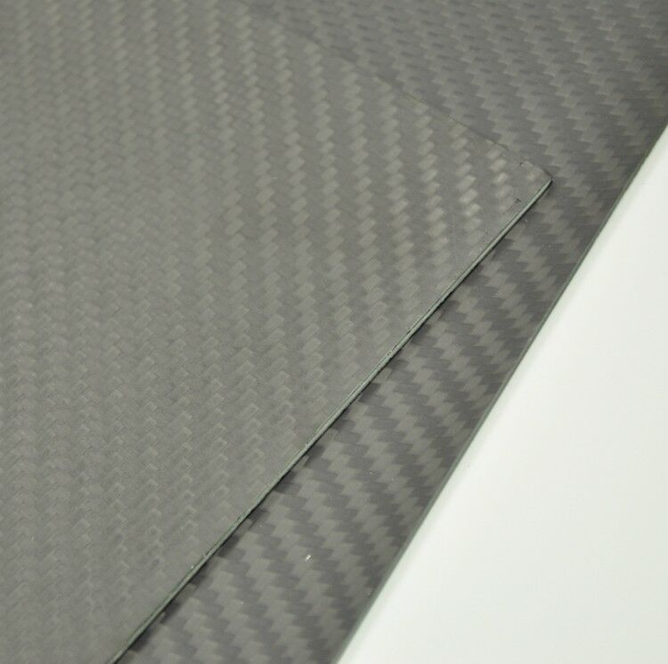 250mmx250mmx2mm  Carbon Fiber Plate/Panel/Sheet  Matte Surface 2mm thickness
