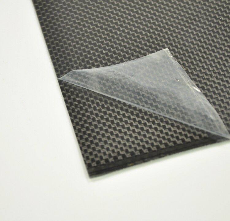 100mmx250mmx1mm  3K Carbon Fiber Plate/Panel/Sheet  plain Weave Glossy