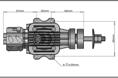 DLE20RA 20CC Rear Exhaust Gasoline Engine with Electric Igniton&Muffler Updated