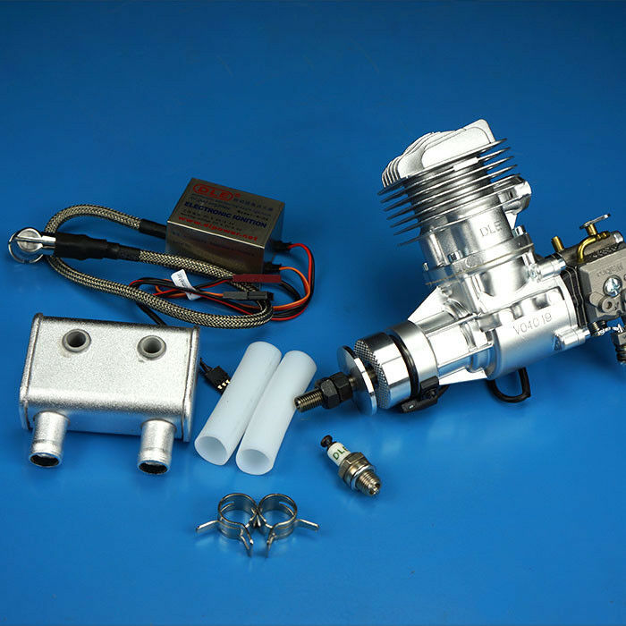DLE20RA 20CC Rear Exhaust Gasoline Engine with Electric Igniton&Muffler Updated
