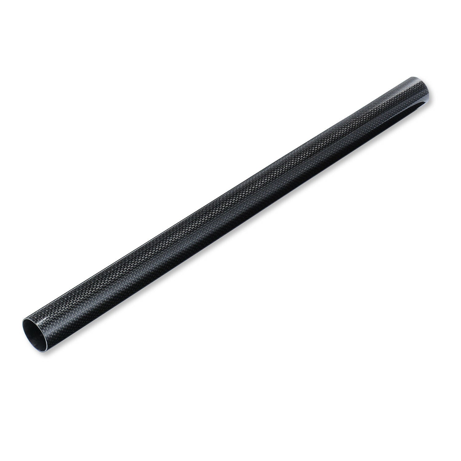 2pcs 3K Carbon Fiber Tube 14*16*500mm Glossy Surface Length 500mm Black