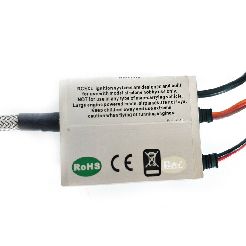 Rcexl Automatic Single Ignition CDI for NGK ME8 1/4-32 Straight + Hall Sensor
