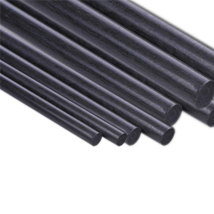 10pcs 0.8mm Diameter 500mm Length Carbon Fiber Rods Matte Surface