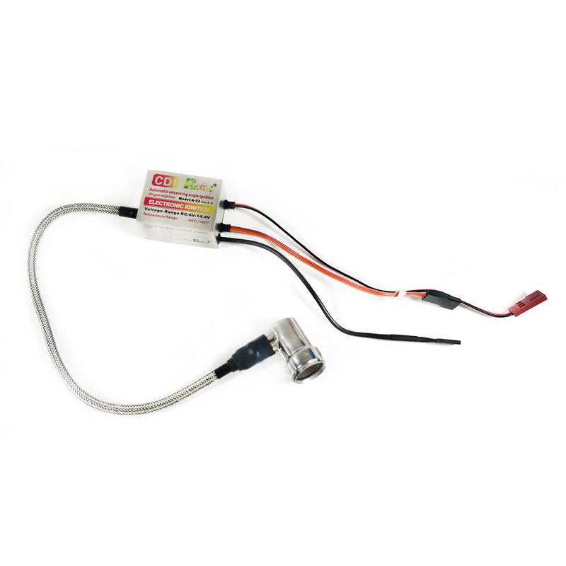 Rcexl Electronic Single Ignition for NGK-BMR6A-14mm 90 Degree + Universal Sensor