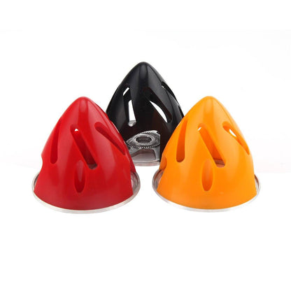 2 to 3.25 inch Engraved Plastic Propeller Spinner w/ Aluminum Back Plate
