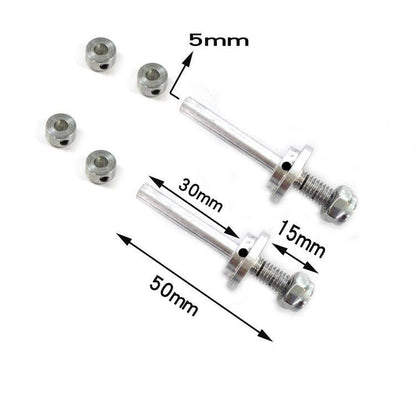 1 Set Φ3/Φ4/Φ5mm Wheel Axles Shaft Adapter Nut Screw Airplane Wheel Accessories Tapping Hexagonal