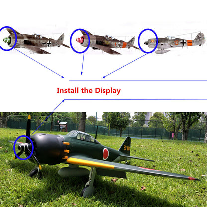 Miracle 3inch DLE30 Spinner for WWII FW190 Zero Fighter