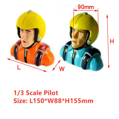 Miracle 1/3 Scale WW-II Pilot Figures Statues For RC Model Plane L150*W88*H155mm