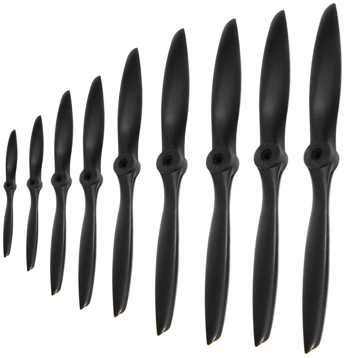 2pc 7/8/9/10/11/12/13/14inch Nylon Propeller for 9-91 Class Airplane