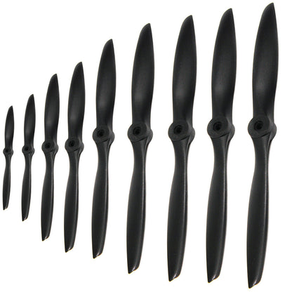 2pc 7/8/9/10/11/12/13/14inch Nylon Propeller for 9-91 Class Airplane