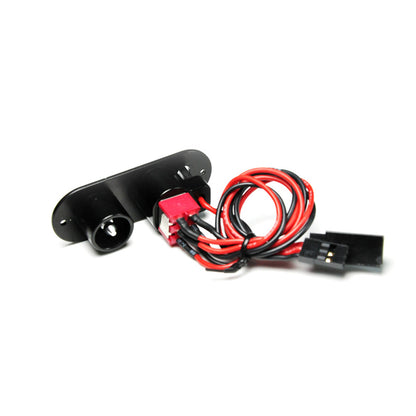 Black Heavy Duty Single Powe Switch W/ Fuel Dot