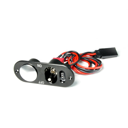Black Heavy Duty Single Powe Switch W/ Fuel Dot