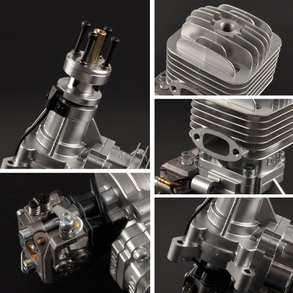 DLE 30CC Gasoline Engine Single Cylinder Two Stroke Side Exhaust w/ CDI &Muffler