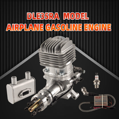DLE 35RA 35CC Rear Exhaust Single Cylinder Two Stroke Gas Engine For RC Airplane