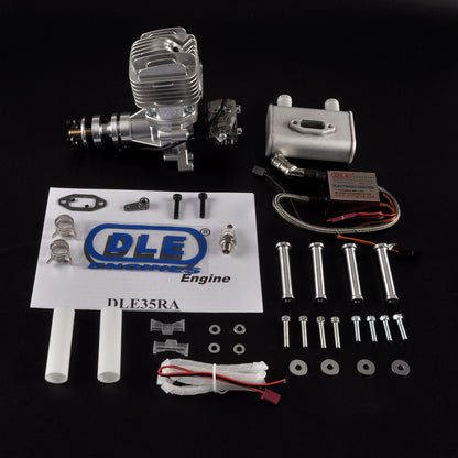 DLE 35RA 35CC Rear Exhaust Single Cylinder Two Stroke Gas Engine For RC Airplane