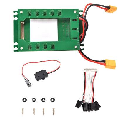 1pcs 4.8-12.6V Mini Power DP Eco 0-30A Servo Section Board with Dual Power Input Wire E2101
