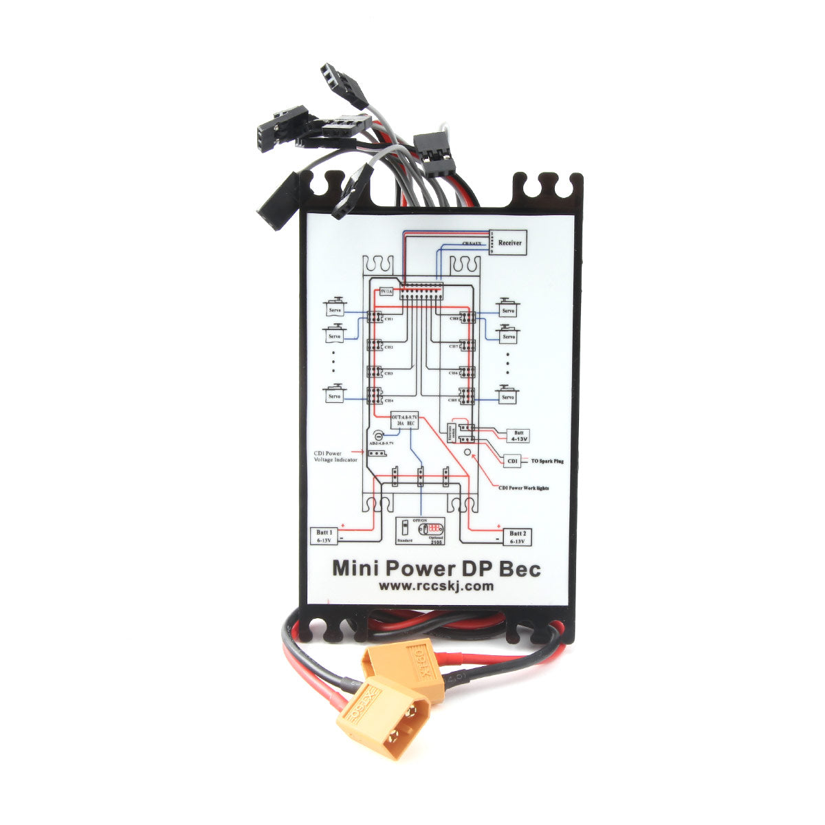 Mini Power DP BEC Servo Section Board 8 channels input 16 channels output