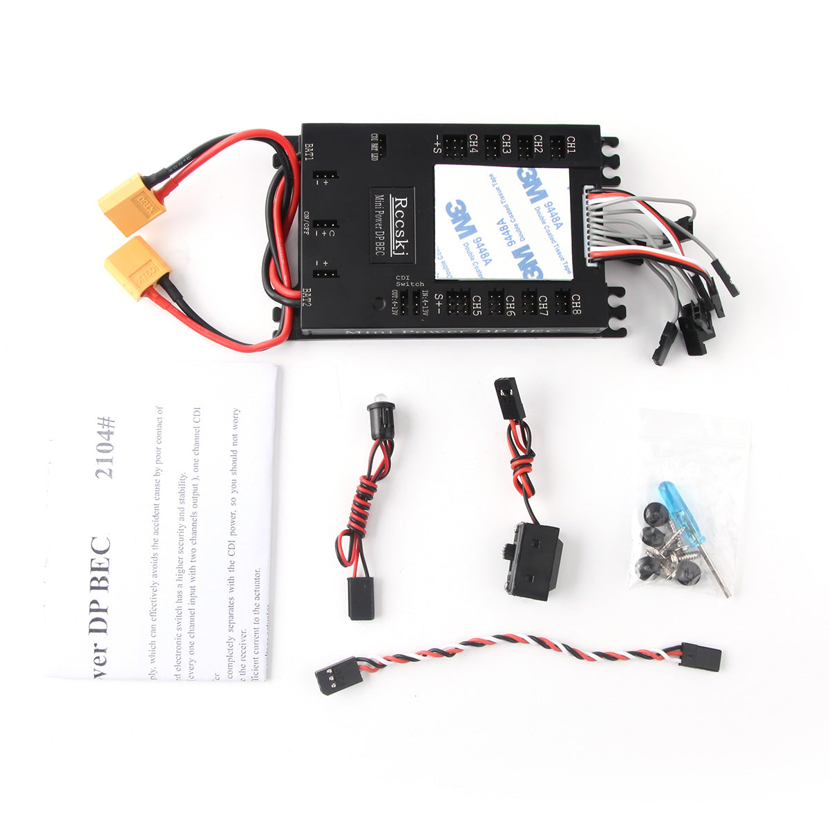 Mini Power DP BEC Servo Section Board 8 channels input 16 channels output