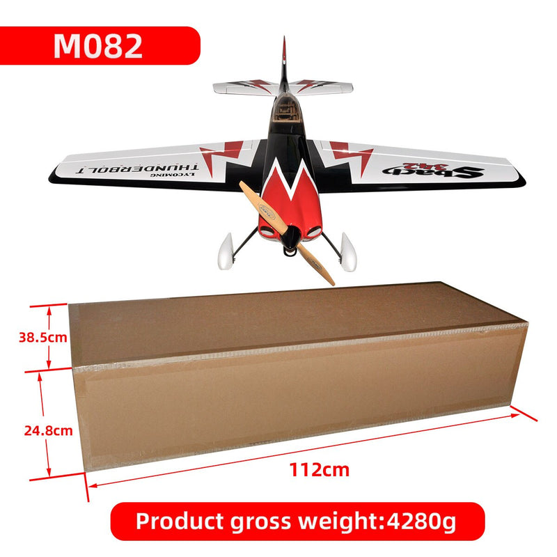 FLIGHT Sbach342  55inch RC Airplane Fuselage 3D Fix Wing Wooden Model Plane Frame