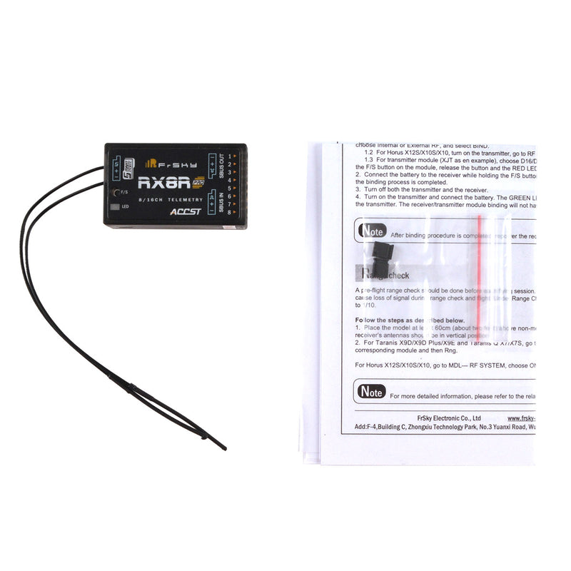 Frsky RX8R Pro 2.4G ACCST 8/16CH Telemetry Receiver W/ SBUS Port For RC Models Toys Spare Part DIY Accessories