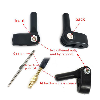 Adjustable control horn for Fix Wing RC airplane M3.9*47mm M3.9*67mm M3.9*100mm M3.9*110mm