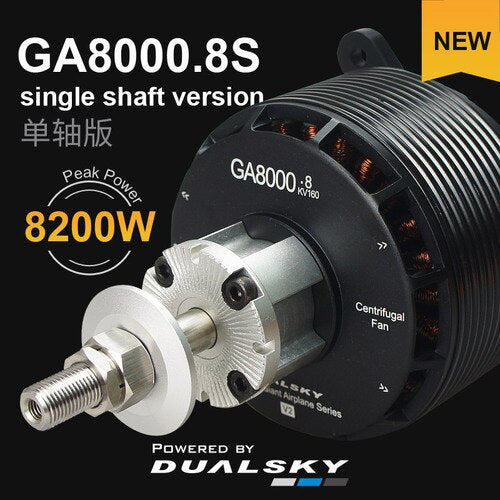 New Arrival DualSky GA8000 High-power Brushless Motor 160KV For 80cc-120cc Class UAV 3D And Scale Warbird Airplanes