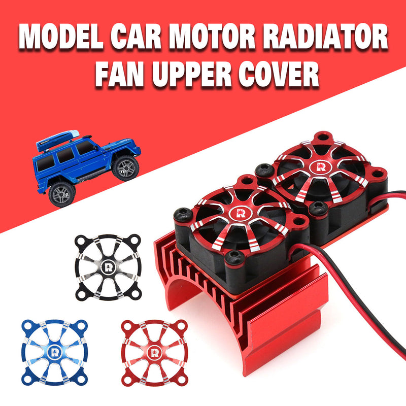1Pc 1:10Fan Cover Motor Radiator Fan Upper Cover For RC Model Car Red Blue Black
