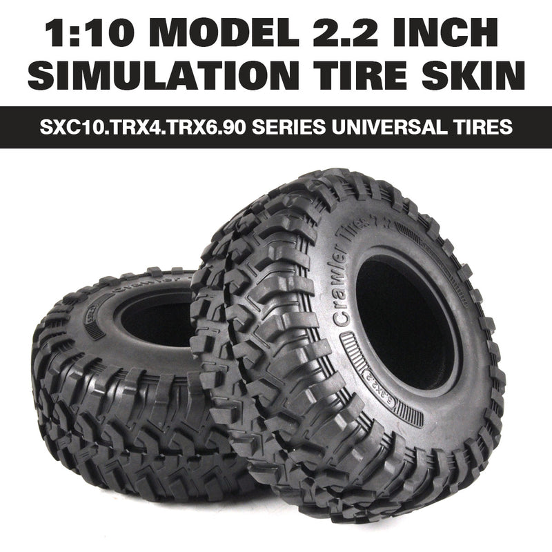 RC Car Crawler Simulated Tires Soft Rubber Tire for RC Crawler TRX6 TRX4 SCX10