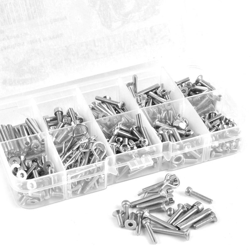 RC Screws Stainless Steel Screws Designed for Axial SCX10 Ⅱ 90046/47 Crawler