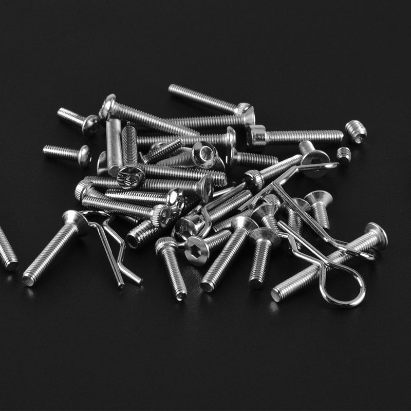 RC Screws Stainless Steel Screws Designed for Axial SCX10 Ⅱ 90046/47 Crawler