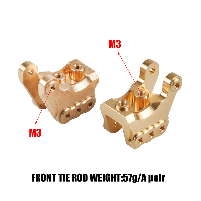 Axial RBX10 Ryft 4WD Brass Front Rear Link Rod Mount Copper Counterweight For 1/10 RC Car Scale Rock Bouncer - AXI03005