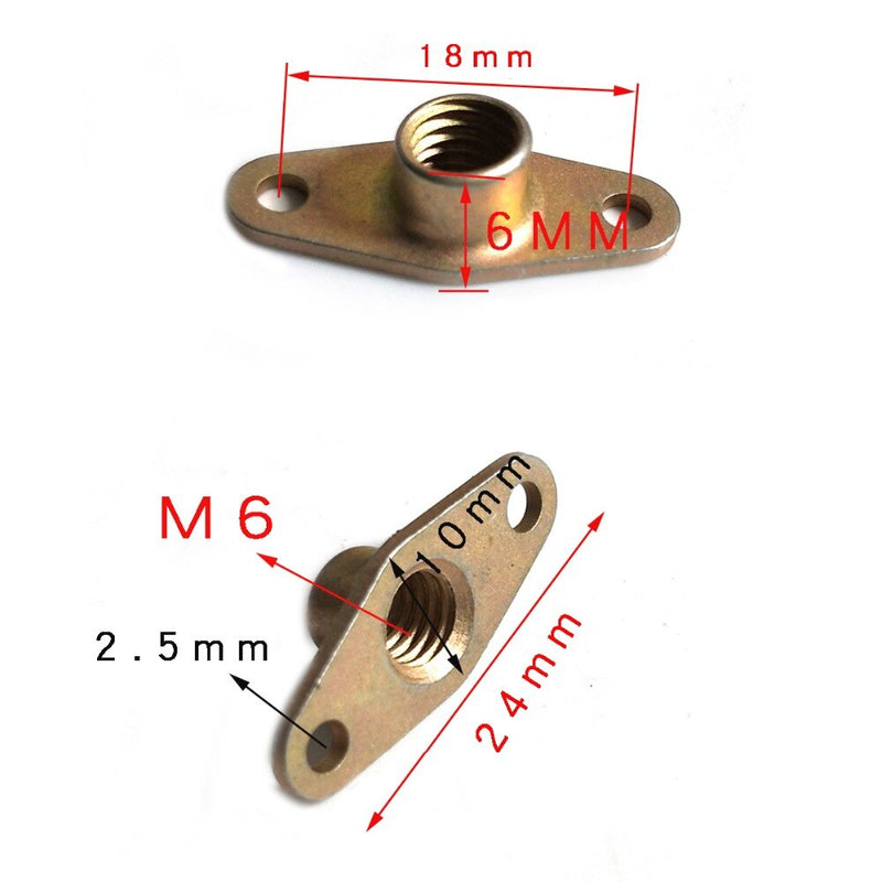 GB/T 930 GB930 Two Lug Self-Locking Nuts Screw Sleeve Nut Turn Buckle Muff Flat Round Nut for Drone Aircraft Model Parts