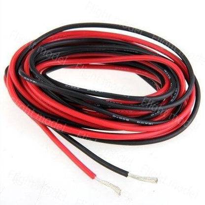 16AWG Silicone Wire Flexible Gauge Stranded Copper Cables 1 meter For RC Model Black Red Color