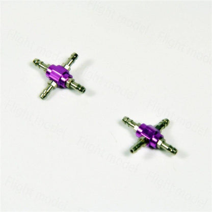 1PC Metal 4 Way Air Pipes Connector Air Valve For Retracts & Undercarrigages RC Airplane Kit