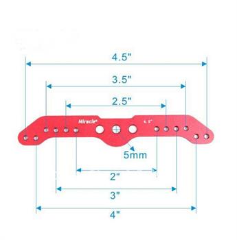 Aluminum Alloy Servo Rudders Mount Rudder Tray Set with 5inch Double Servo Arm