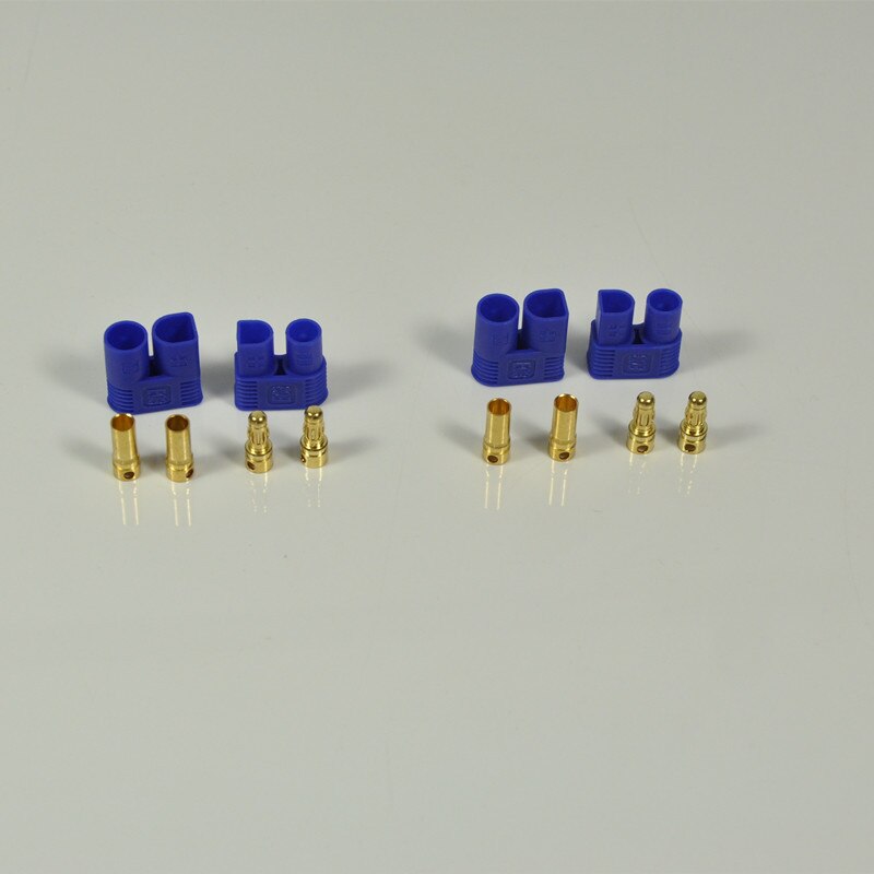 4 Sets EC3 3MM Female Male Gold Plated Bullet Connector Plugs For RC Battery