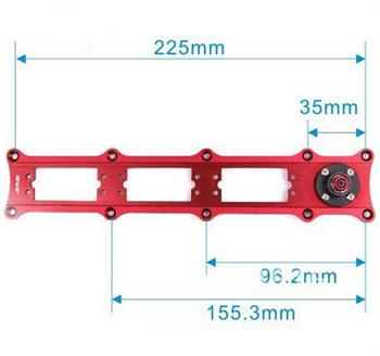 Aluminum Alloy Servo Rudders Mount Rudder Tray Set with 5inch Double Servo Arm