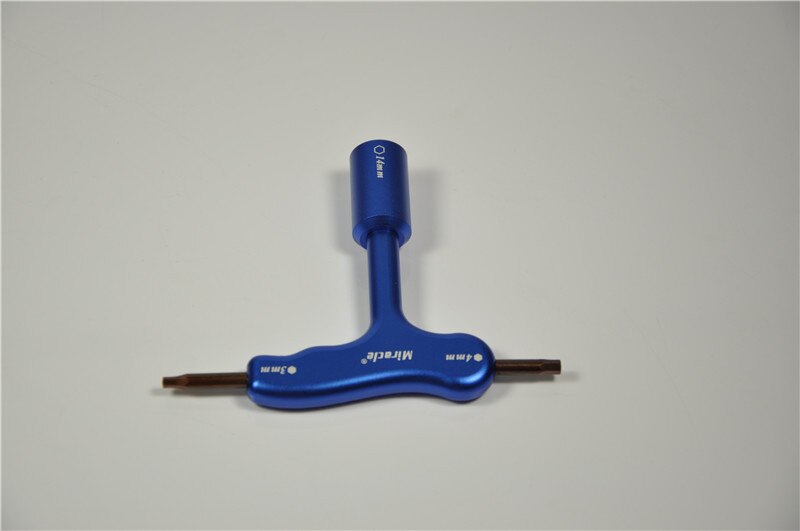 Miracle Aluminum Alloy Wrench 14mm For CM6 Spark Plug 3mm/4mm Brown/ Blue/ Red For EME DLE Gas Engine