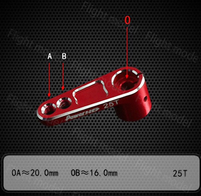 Power HD EP1620 Aluminum Alloy 25T Rudder