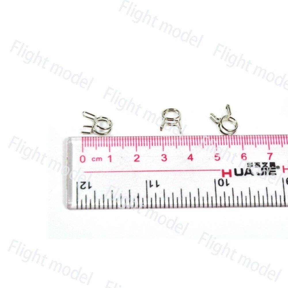 10pcs Fuel Line Oil Air Tube Clamp Hose Spring Clip Fastener 6mm Fuel Connector For RC Fuel Model Accessories