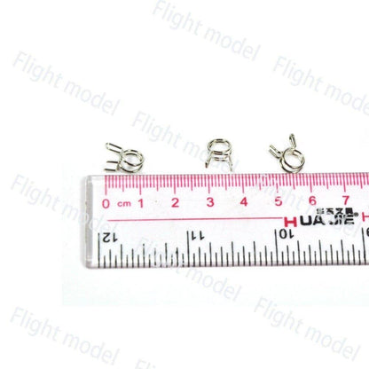 10pcs Fuel Line Oil Air Tube Clamp Hose Spring Clip Fastener 6mm Fuel Connector For RC Fuel Model Accessories