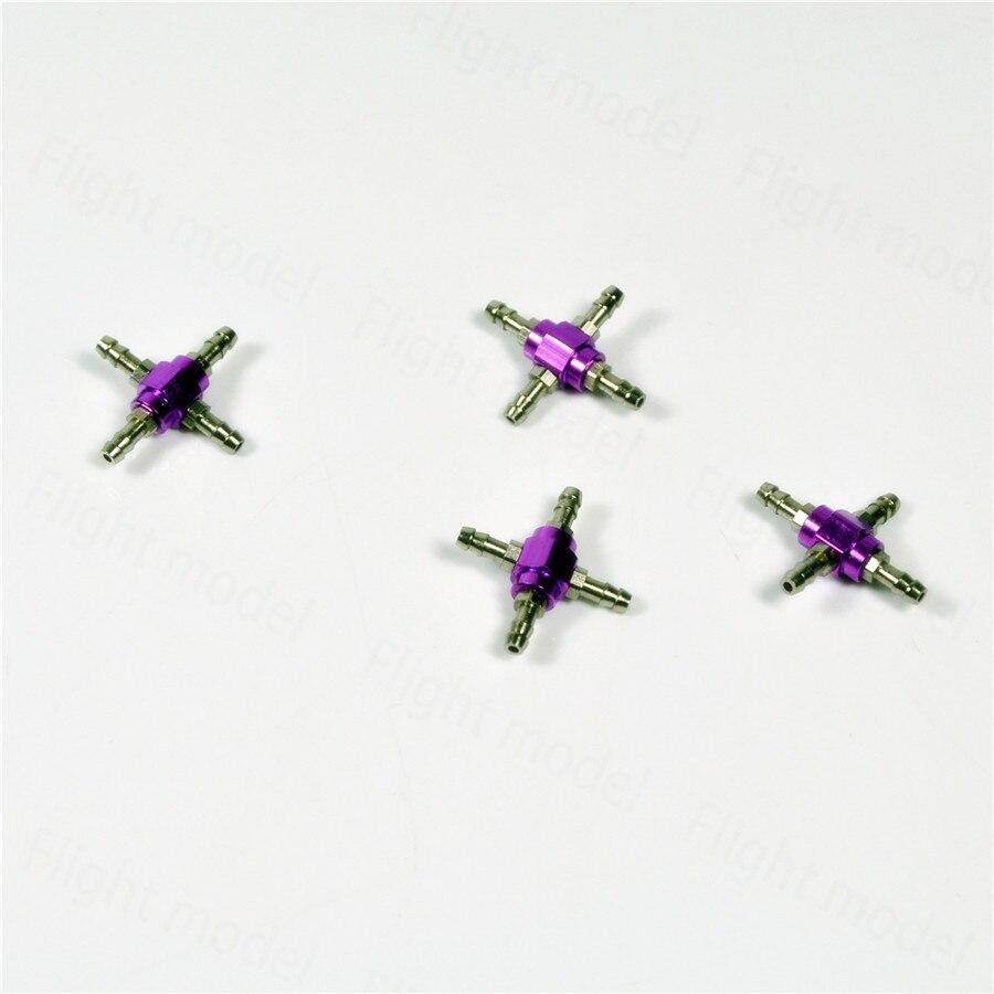 1PC Metal 4 Way Air Pipes Connector Air Valve For Retracts & Undercarrigages RC Airplane Kit
