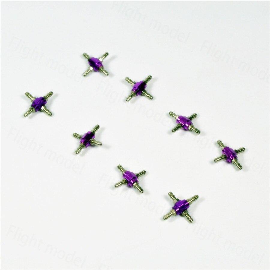 1PC Metal 4 Way Air Pipes Connector Air Valve For Retracts & Undercarrigages RC Airplane Kit