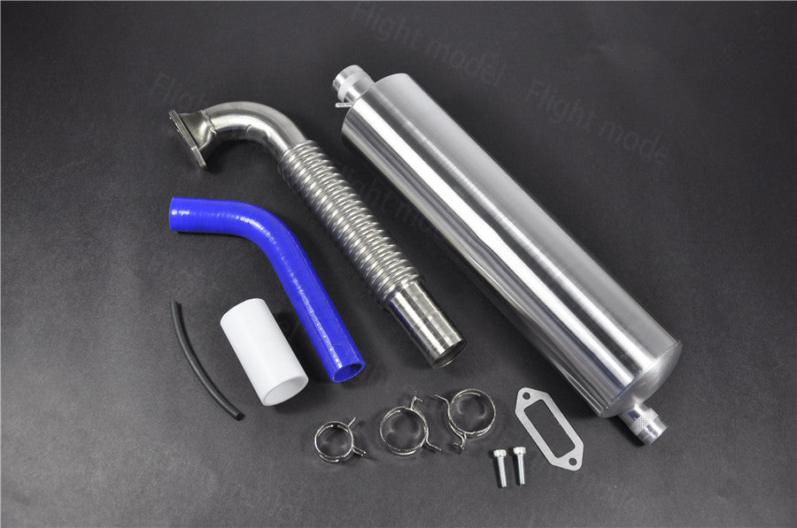 Model Engine Muffler DLE170 170cc RC Gasoline Engine Canister Muffler Tuned Front Exhaust P ...