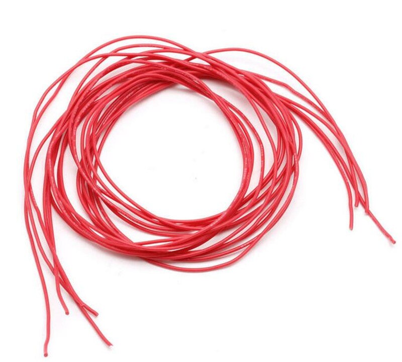 26AWG Silicone Wire Flexible Gauge Stranded Copper Cables 1 meter For RC Model Black Red Color
